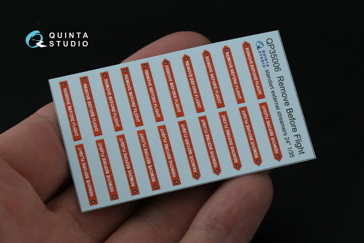 Quinta Studio QP35006 Remove Before Flight standart external streamer 24, 20 Pcs 1/35 – Bild 2