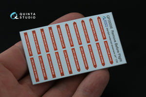 Quinta Studio QP35006 Remove Before Flight standart external streamer 24, 20 Pcs 1/35 – Bild 2
