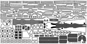 Pontos 37034FB USS BB-63 Missouri 1945 Advanced Detail Up Set for Hobbyboss Kit (Deck Blue 20B stained wooden deck) 1/350 – imagen 26