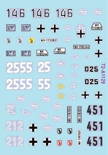 Star Decals 72-A1129 Windhund # 1. 116. Pz Division Windhund 1/72 – imagen 3