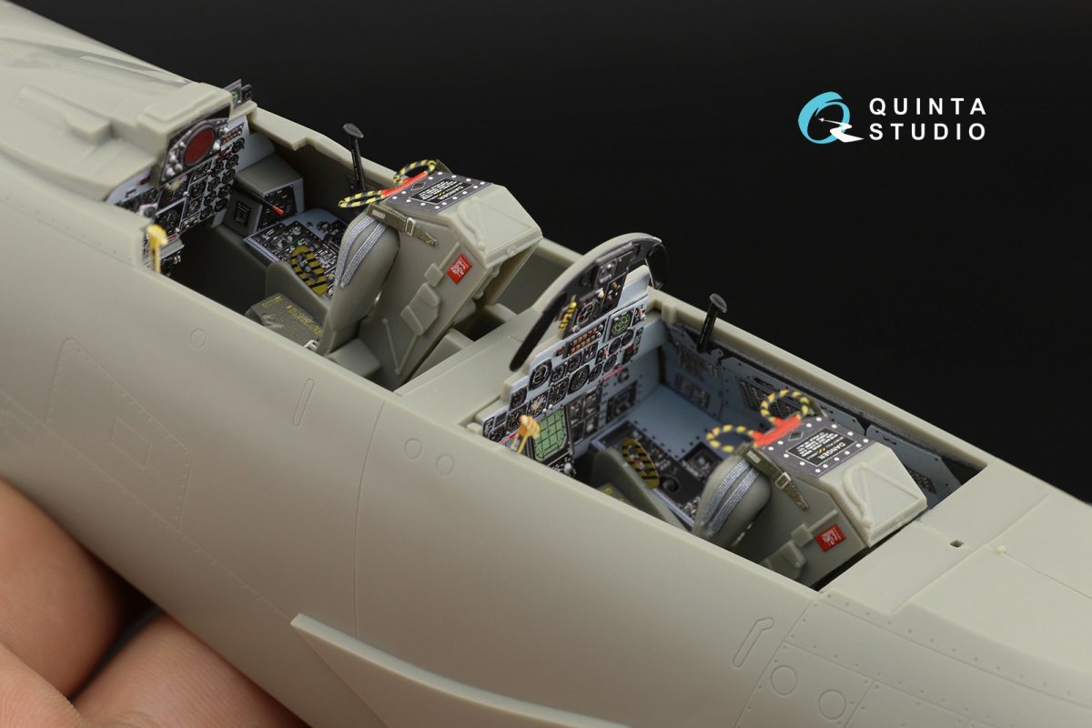 Quinta Studio QD32039 F-4E 3D-Printed &amp;amp; coloured Interior on decal paper (Revell) 1/32 – imagen 2