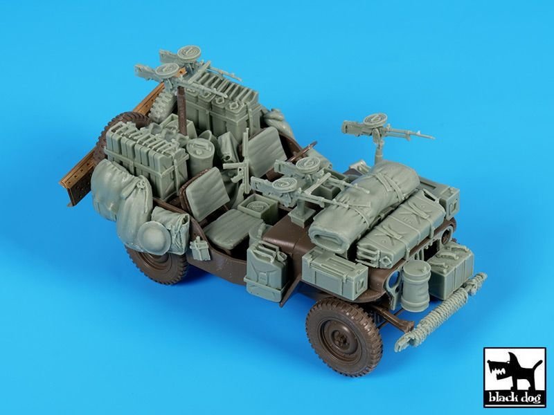 Ensemble d&amp;#39;accessoires Black Dog T35224 pour Jeep SAS britannique en Afrique, échelle 1/35 – image 4