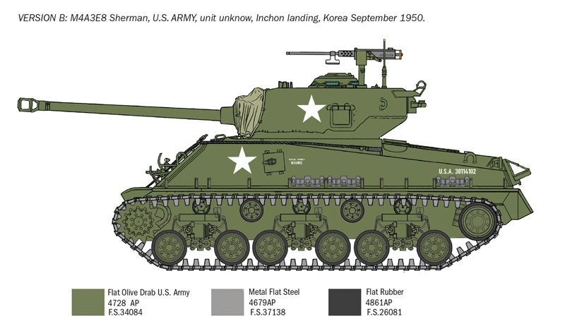 Italeri 6586 Sherman M4A3E8 - Korean War 1/35 – image 6
