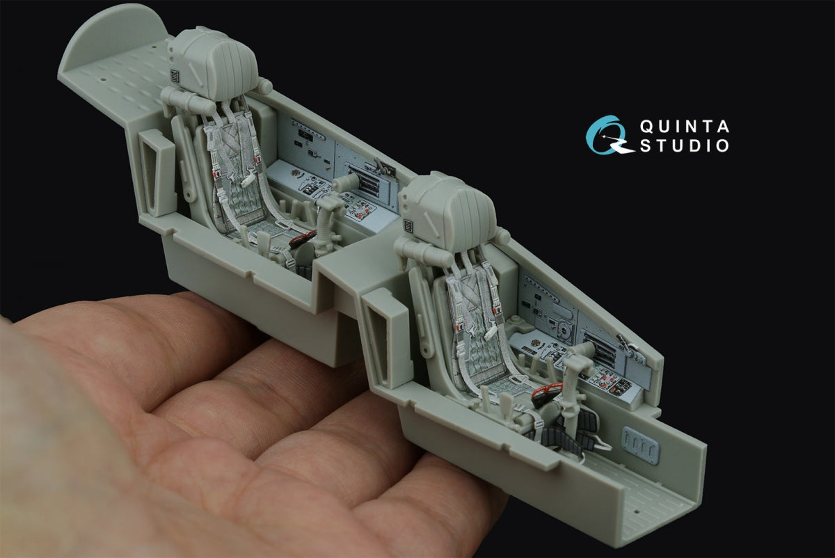 Intérieur imprimé en 3D et coloré du MiG-29UB (Trumpeter) de Quinta Studio QD32227, échelle 1/32 – image 14