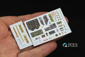 Quinta Studio QD32245 N1K2-J Shidenkai 3D-Printed &amp;amp; coloured Interior on decal paper (Hasegawa) 1/32 – imagen 2
