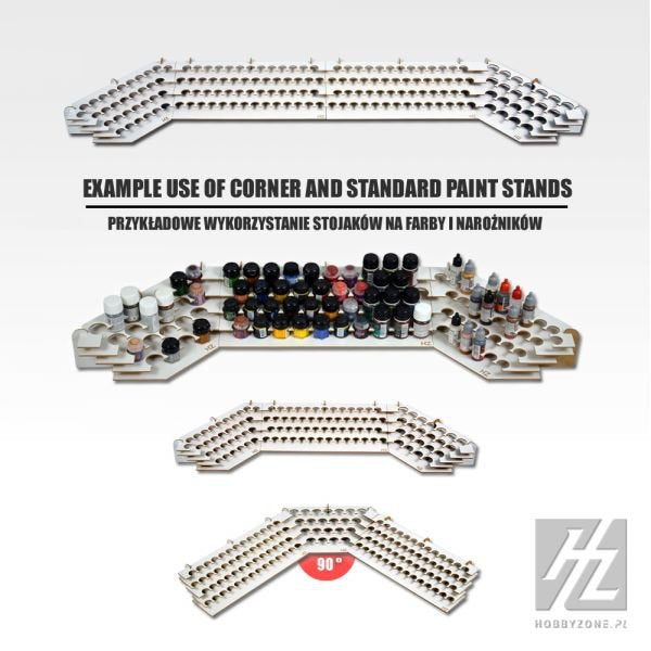 Hobby Zone HZ-s1ns 26mm Narożny Stojak na farby modelarskie – imagen 3