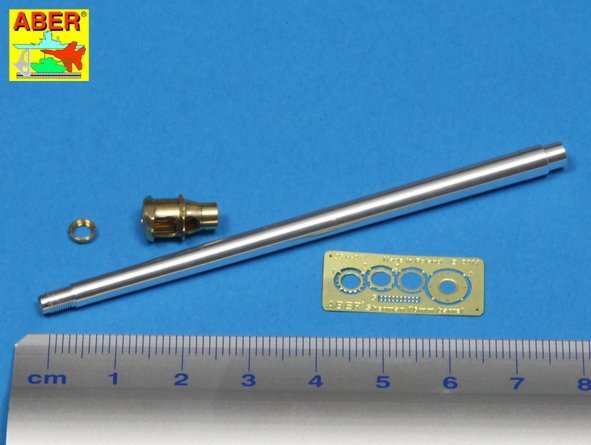 Aber 35L-137 U.S 76 mm M1A2 barrel with muzzle brake for Sherman M4 &amp;amp; M-18 Hellcat 1/35 – imagen 2