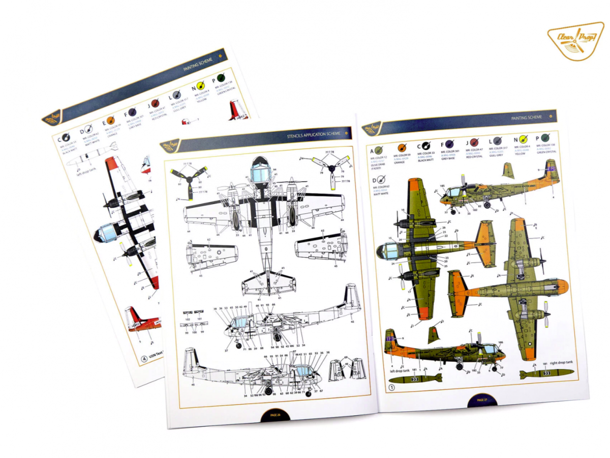 Clear Prop! CP72038 OV-1B Mohawk &amp;quot;Pilot School&amp;quot; ADVANCED KIT 1/72 – imagen 30
