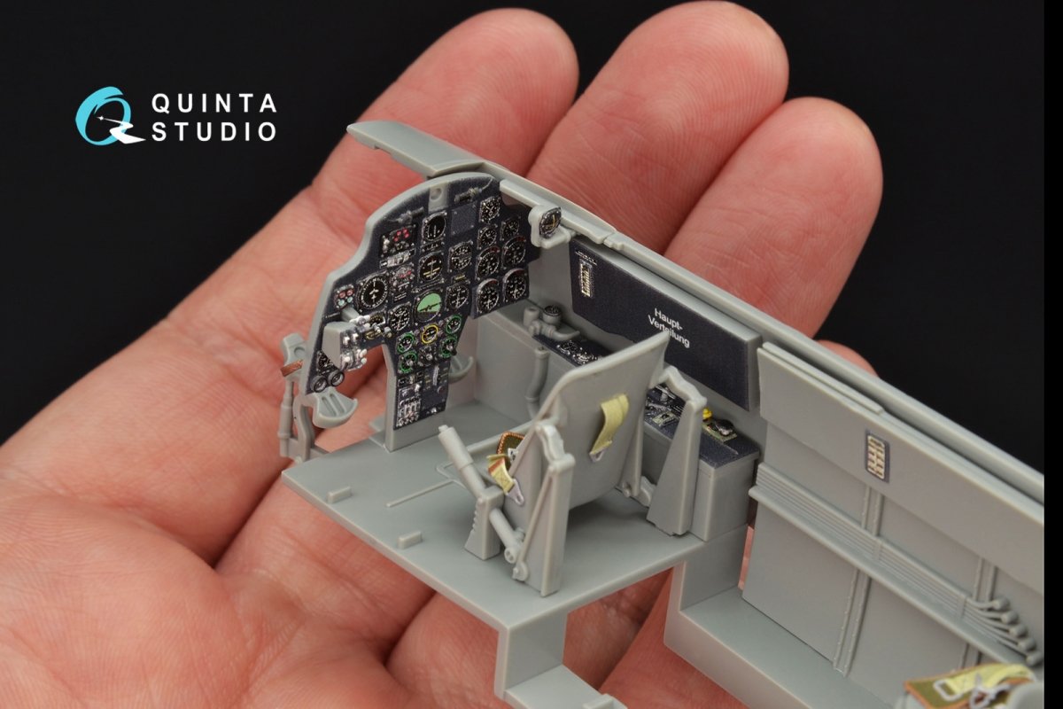 Intérieur imprimé en 3D et coloré sur papier décalcomanie Quinta Studio QD32063 Bf 110C/D (pour maquette Dragon) 1/32  – image 8