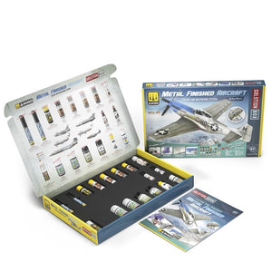 AMMO of Mig Jimenez 7732 SOLUTION BOX 27 - How to Paint Metal Finished Aircraft