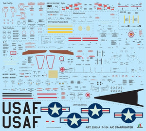 Italeri 2515 F-104 STARFIGHTER A/C 1/32 – imagen 15