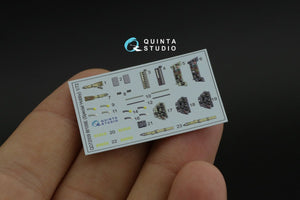 Quinta Studio QD72009 Bf 109E 3D-Printed &amp;amp; coloured Interior on decal paper (Special Hobby) 1/72 – immagine 2
