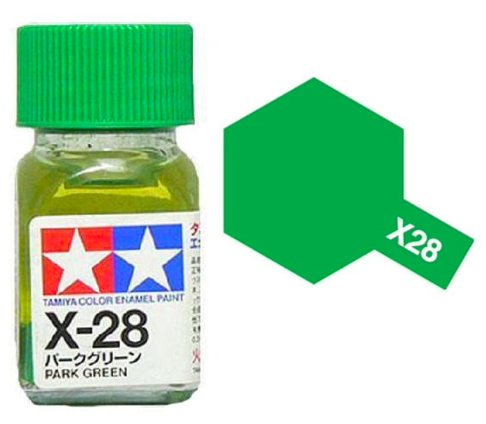 Peinture émail Tamiya X28 Vert Parc (80028)