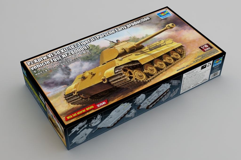 Trumpeter 00948 German Tiger II Heavy Tank - Porsche Turret Early Production 1/16 – Bild 2
