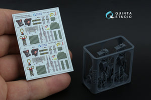 Quinta Studio QR+48093 GRU-7A early, 2 ejection seats for F-14 A (Hasegawa, GWH) 1/48 – zdjęcie 3