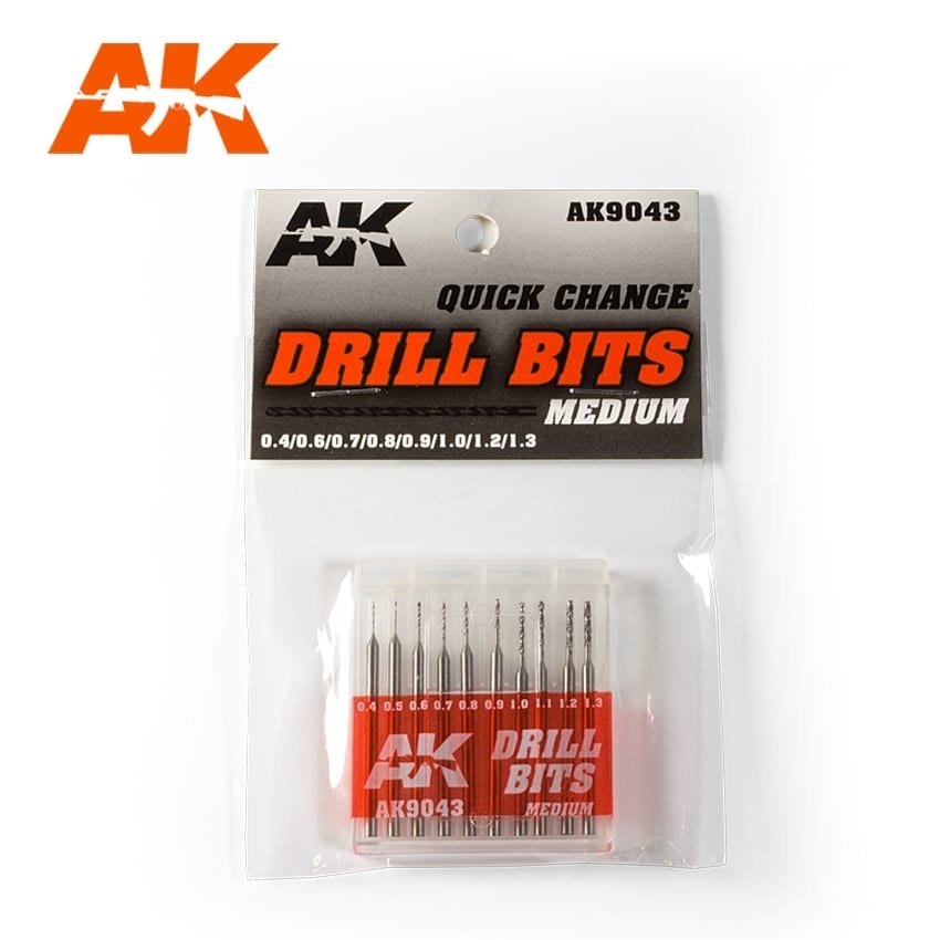 AK Interactive AK9043 DRILL BITS (0.4-1.3)