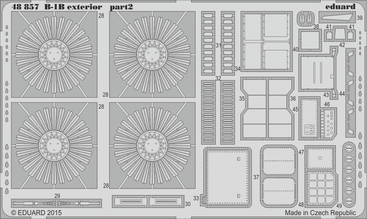 Eduard 48857 B-1B exterior 1/48 REVELL – imagen 2