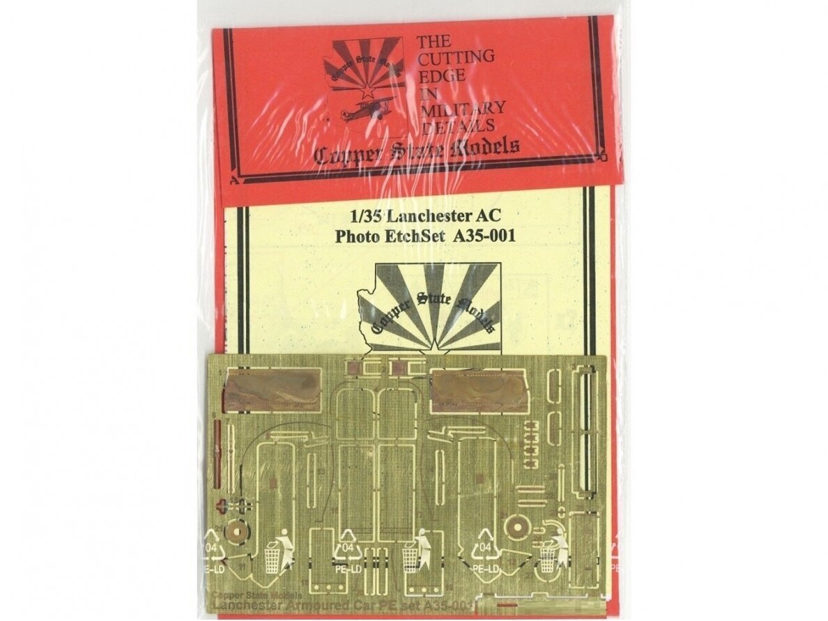 Ensemble de photodécoupe Copper State Models A35-001 Lanchester 1/35 – image 2