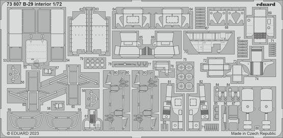 Eduard 73807 B-29 interior HOBBY 2000, ACADEMY 1/72 – immagine 2