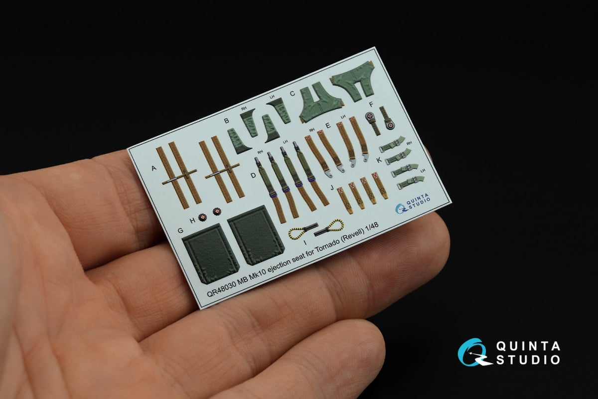 Quinta Studio QD+48054 Tornado IDS German 3D-Printed &amp;amp; coloured Interior on decal paper (Revell) (with 3D-printed resin parts) 1/48 – Bild 3