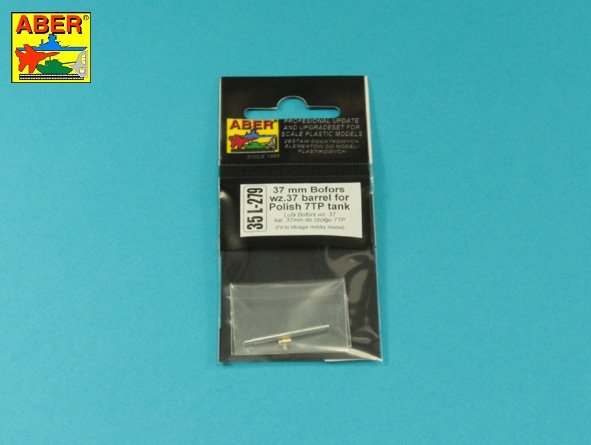 Aber 35L-279 Lufa Bofors wz.37 kal. 37 mm do czołgu 7TP 1/35 – imagen 2