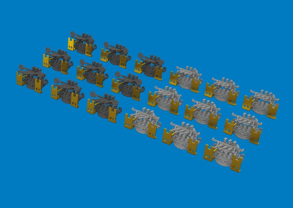 Eduard 653021 IJN Type 96 25mm AA Gun (Triple) 1/350 – Bild 2