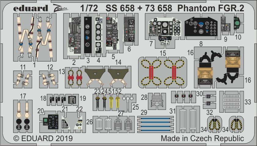 Eduard 73658 Phantom FGR.2 1/72 AIRFIX