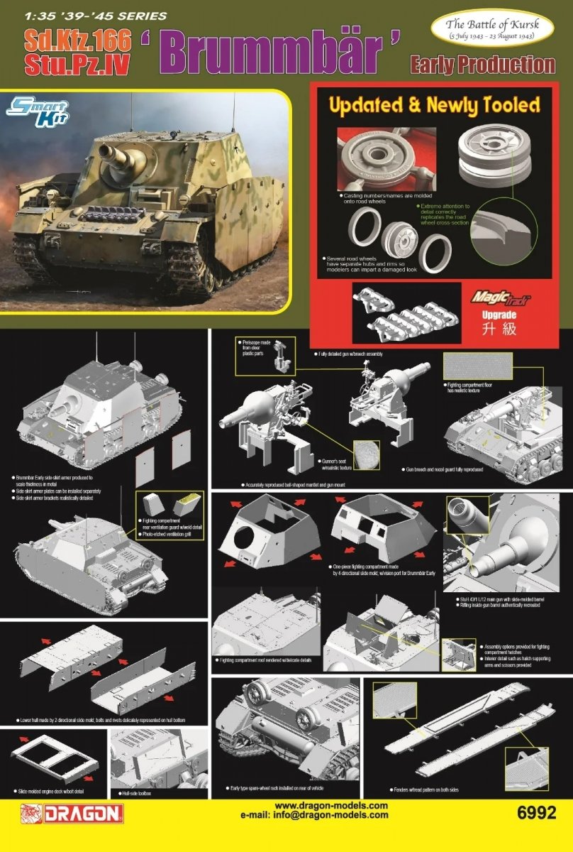 Dragon 6992 Sd.Kfz.166 Stu.Pz.IV &amp;#39;Brummbär&amp;#39; Early Production 1/35 – Bild 2