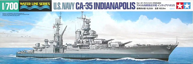 Tamiya 31804 US Navy CA-35 Indianapolis 1/700