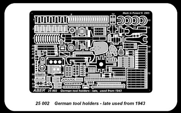 Aber 25002 German tool holders - late used from 1943 1/25 scale model 1/25 – Bild 5
