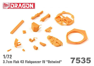 Dragon 7535 3.7cm FlaK 43 Flakpanzer IV &amp;quot;Ostwind&amp;quot; 1/72 – zdjęcie 8