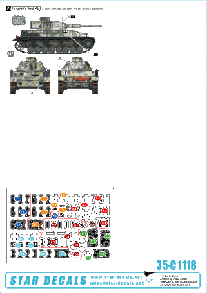 Star Decals 35-C1118 PzKpfw IV F2 and G of the Waffen-SS 1/35 – imagen 2