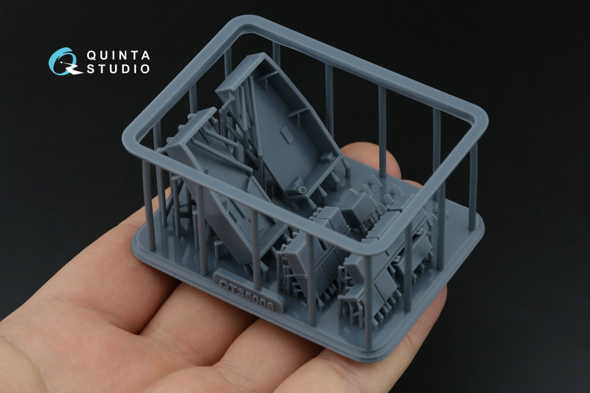 Quinta Studio QD+35144 AH-64A forward avionics bays 3D-Printed &amp;amp; coloured Interior on decal paper (Trumpeter) (with 3D-printed resin parts) 1/35 – Bild 6