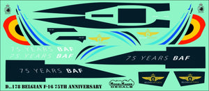 ModelMaker Decals D48178 Belgian F-16 75TH Anniversary 1/48 – imagen 3