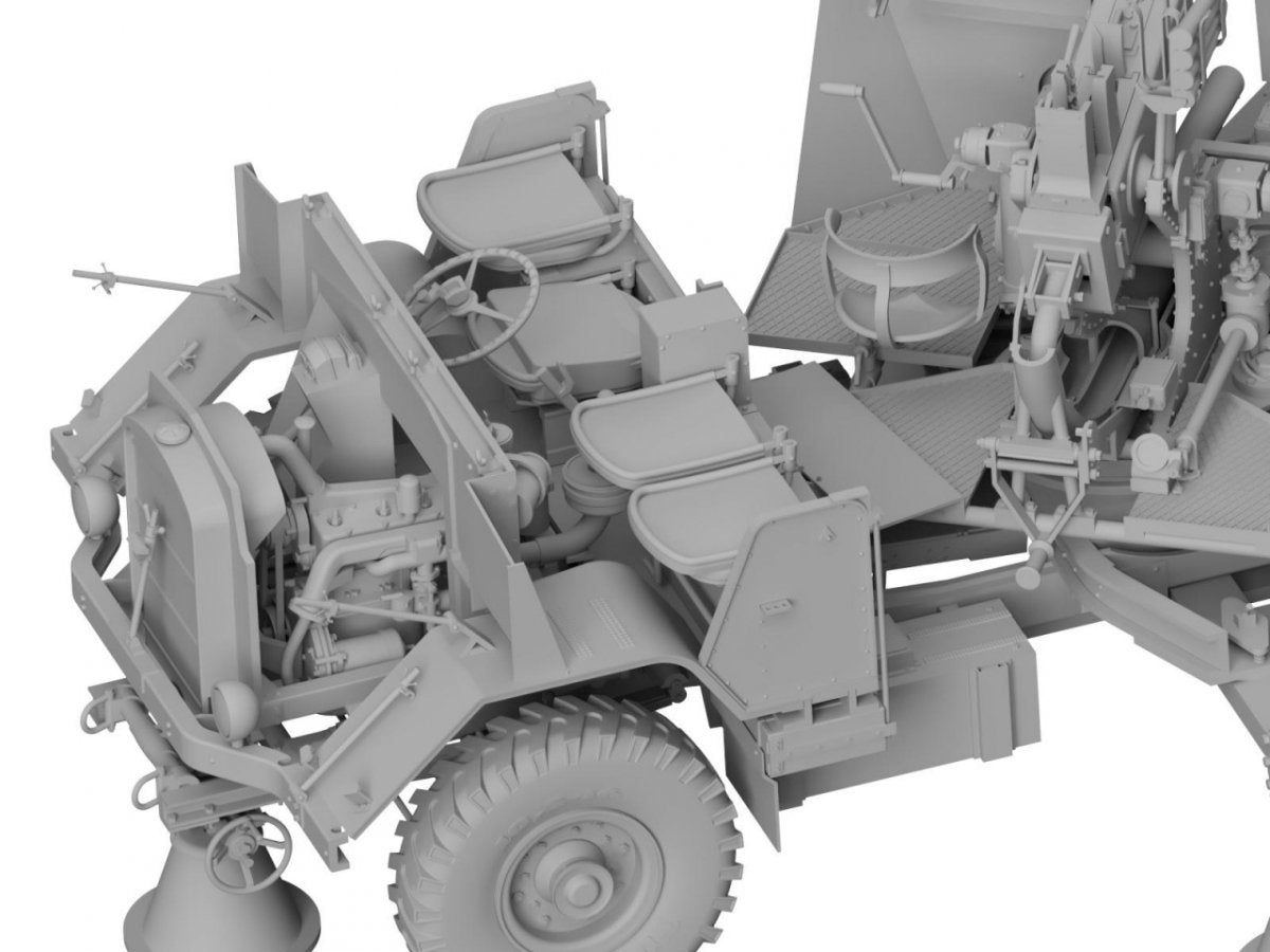 Thunder Model 35209 Morris Bofors C9/B Late The Iconic British WWII Gun Truck 1/35 – zdjęcie 2