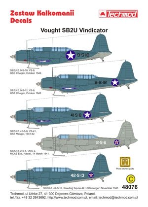 Techmod 48076 - Vought SB2U Vindicator 1/48 – immagine 2