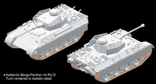 Dragon 7508 Berge-Panther mit Pz.Kpfw.IV Turm 1/72 – imagen 14
