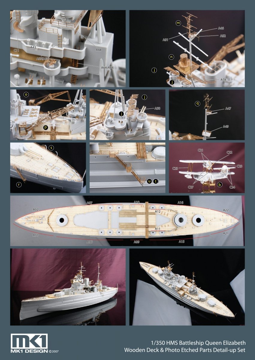 MK1 Design MD-35026 Queen Elizabeth DX Pack 1/350 – imagen 7