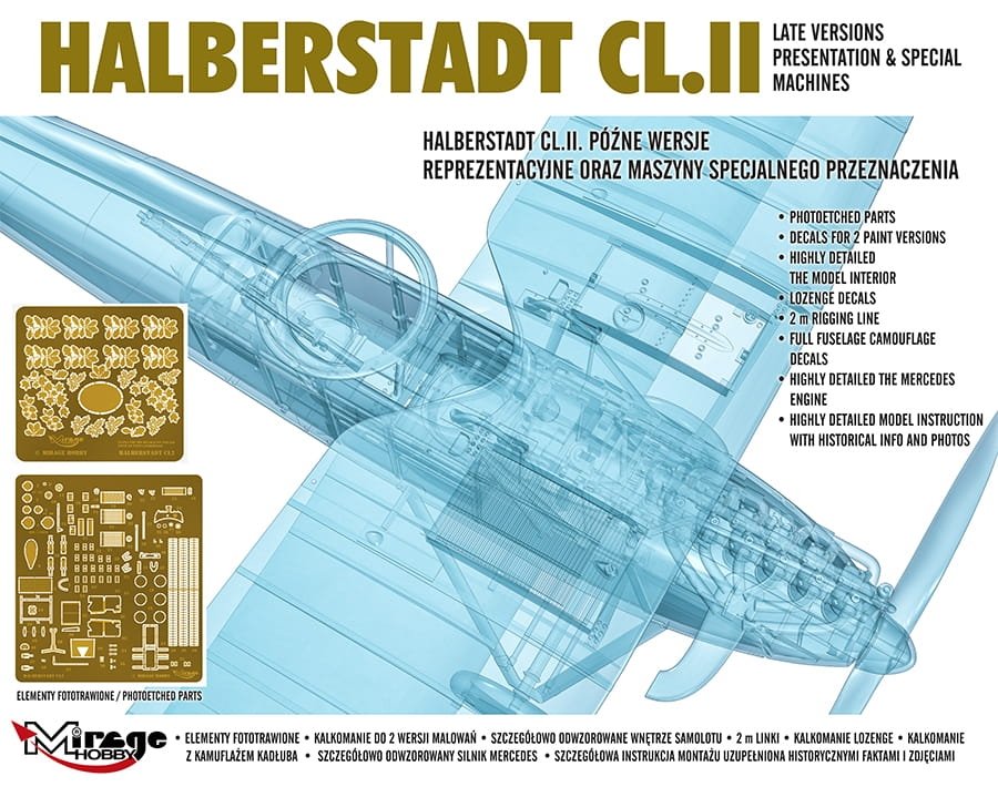 Mirage Hobby 481405 Halberstadt CL.II 1/48 – immagine 10
