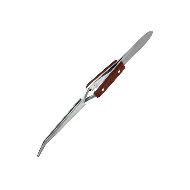 Modelcraft PTW1128 Reverse Action Tweezers Curved Tip/Fibre Grip (160mm)