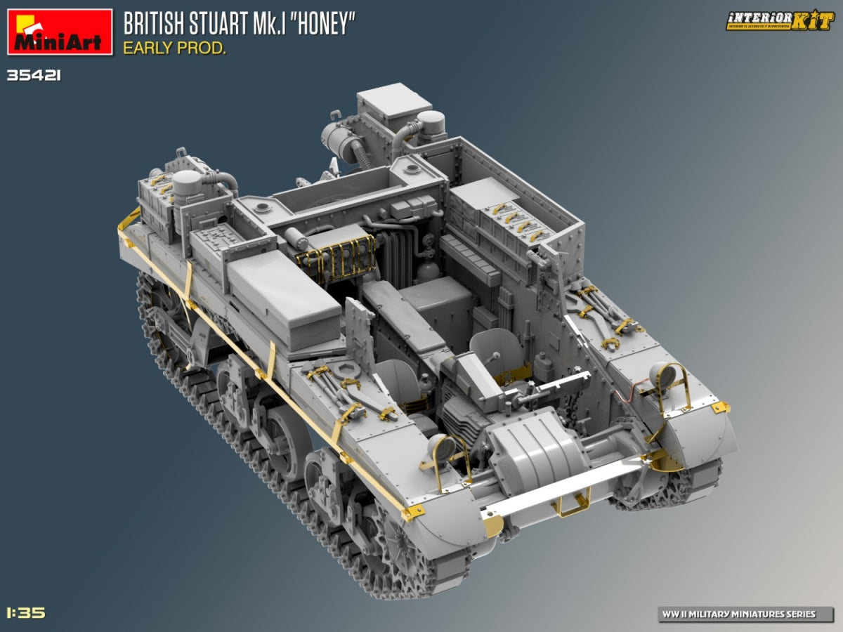 MiniArt 35421 BRITISH STUART MK.I HONEY EARLY PROD. INTERIOR KIT 1/35 – imagen 11
