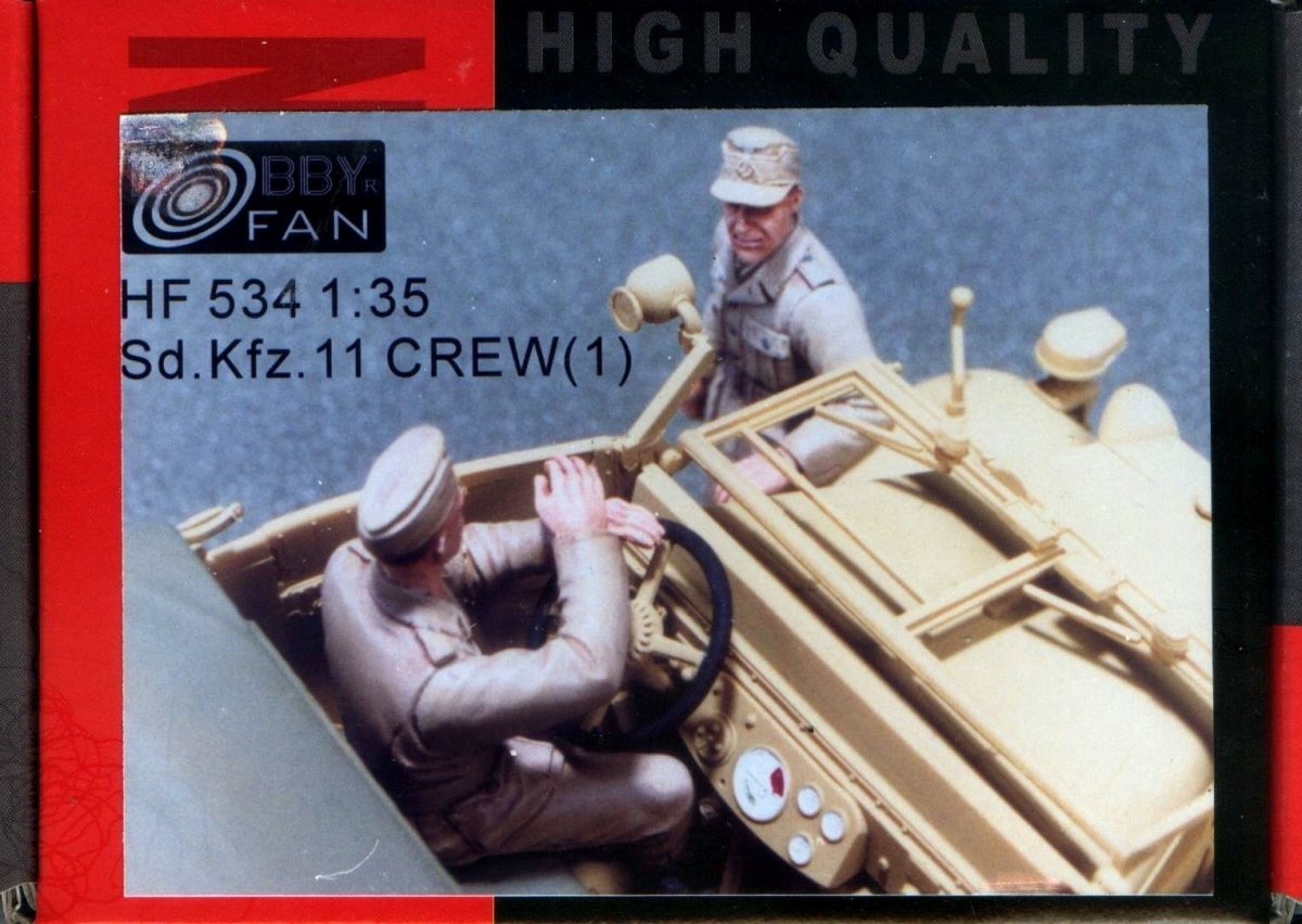Hobby Fan HF534 Sdkfz11 CREW(1) AFRIKAKORPS-2 FIGURES 1/35 – zdjęcie 2