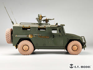 E.T. Model P35-154 Russian GAZ-233014 STS TIGER Armored High-Mobility Vehicle Sagged Wheels For Meng Kit 1/35 – zdjęcie 10
