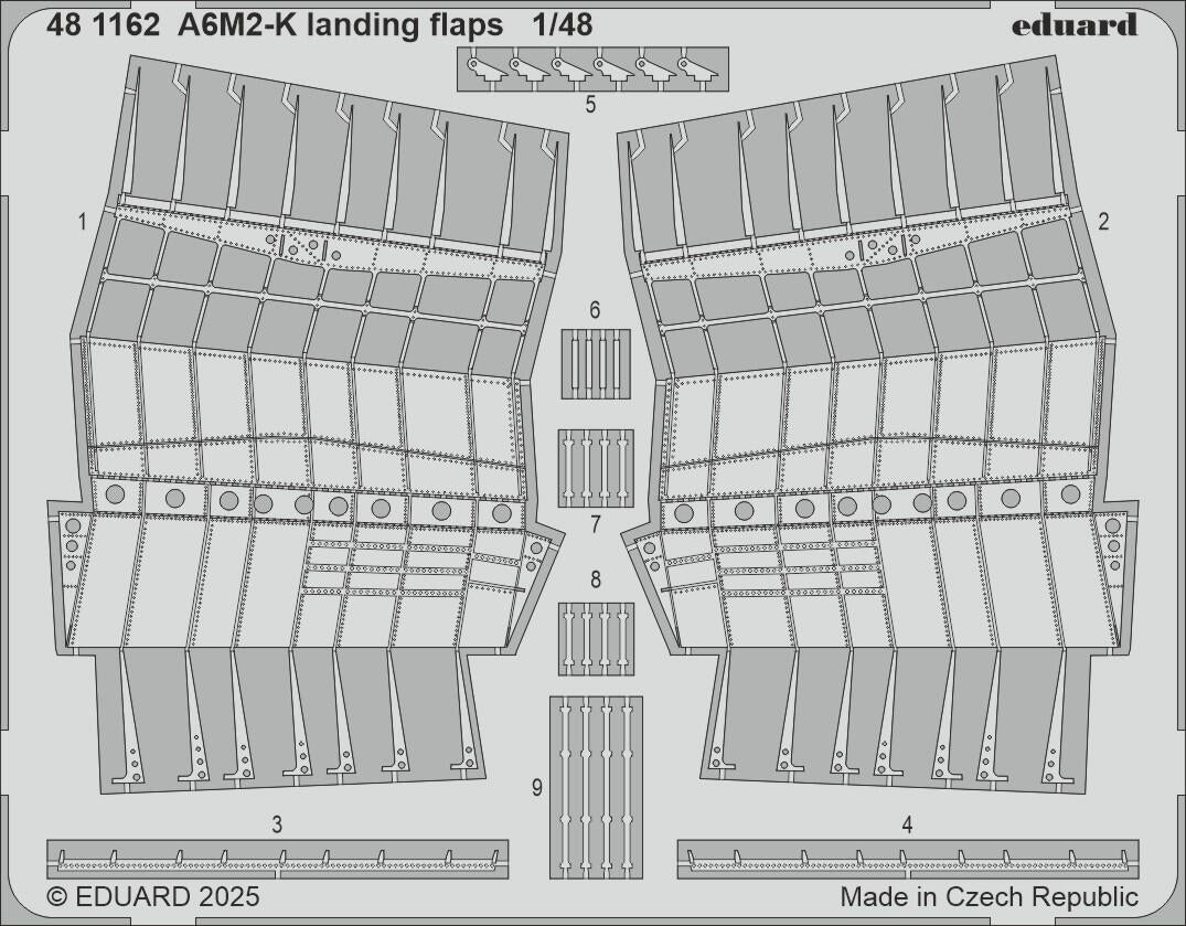 Eduard 481162 A6M2-K landing flaps EDUARD 1/48
