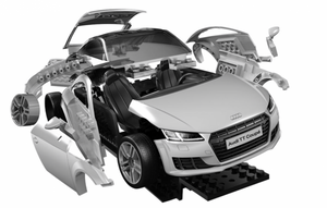 Airfix 6054 QUICKBUILD Audi TT Coupe - Blue – imagen 7