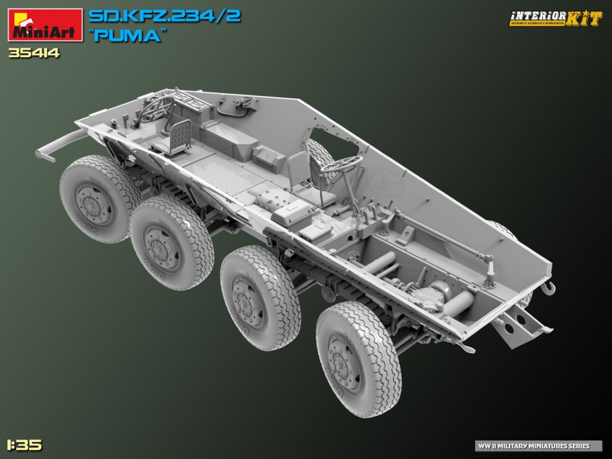 MiniArt 35414 Sd.Kfz. 234/2 PUMA. INTERIOR KIT 1/35 – image 14