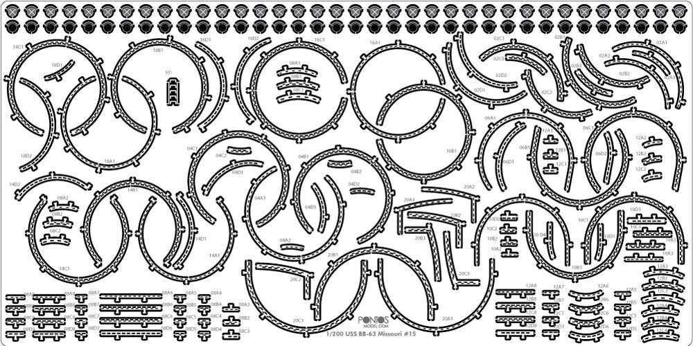 Pontos 22004F1 USS BB-61 Iowa 1944 Detail Up Set (Without wooden deck) 1/200 – zdjęcie 14