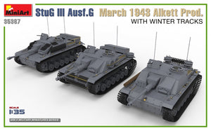 Mini Art 35367 StuG III Ausf. G March 1943 Alkett Prod. WITH WINTER TRACKS. INTERIOR KIT 1/35 – imagen 2