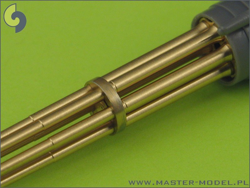 Master AM-32-029 M61 A1 Vulcan - Six-barrelled rotary 20mm cannon - turned barrels with etched barrel clamps 1/32 – zdjęcie 6