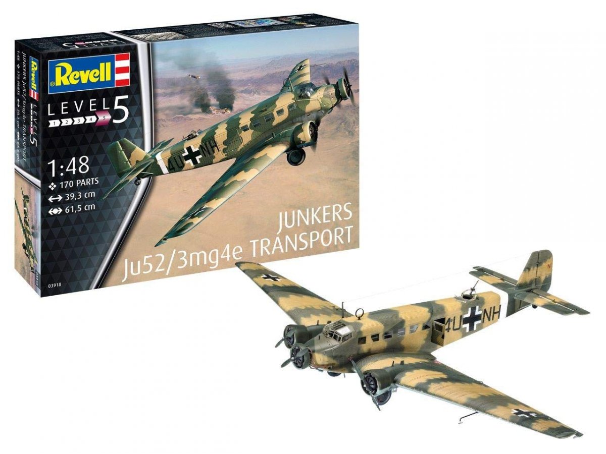 Revell 03918 Junkers Ju52/3m Transport 1/48 – imagen 2
